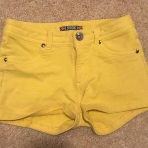 Yellow shorts